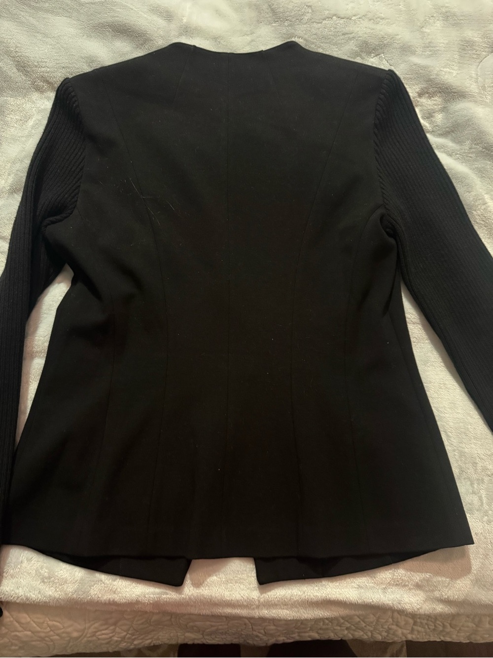 DKNY Black Single-Button Longline Blazer - Picture 4 of 9